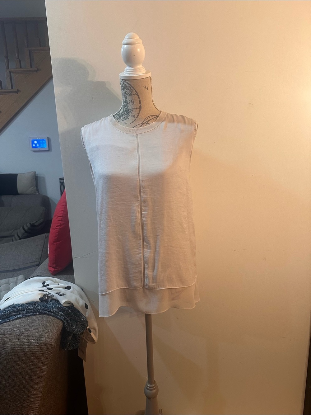 Vince Blush Sleeveless Blouse